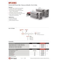 PDF preview for MPS Series Miniature Rail Thruster Slide - Catalog Pages - EN US