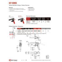 PDF preview for 527 Series Vertical Hold Down Clamps - Catalog Pages - EN US