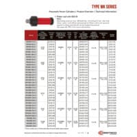 PDF preview for Type-WK Series Pneumatic Power Cylinders with ISO fit - Catalog Pages - EN US