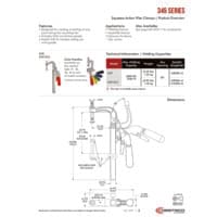 PDF preview for 345 Series Squeeze Action Plier Clamps - Catalog Pages - EN US