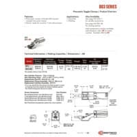 PDF preview for 803 Series Pneumatic Hold Down Toggle Clamps - Catalog Pages - EN US