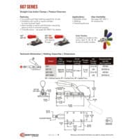 PDF preview for 607 Series Straight Line Action (Plunger) Clamps - Catalog Pages - EN US