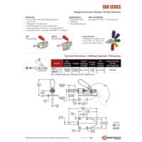 PDF preview for 609 Series Straight Line Action (Plunger) Clamps - Catalog Pages - EN US