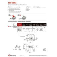 PDF preview for 6001 Series Straight Line Action (Plunger) Clamps - Catalog Pages - EN US