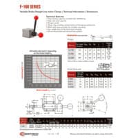 PDF preview for F-160 Series Variable Stroke Straight Line Action (Plunger) Clamps - Catalog Pages - EN US