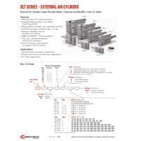 PDF preview for DLT-T, -A, -N Series Linear Thruster Slides with External Cylinder - Catalog Pages - EN US