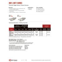PDF preview for 8021, 8071 Series Pneumatic Enclosed Hold Down Toggle Clamps - Catalog Pages - EN US