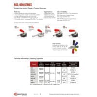 PDF preview for 603, 608 Series Straight Line Action (Plunger) Clamps - Catalog Pages - EN US
