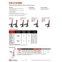 PDF preview for 5105, 5110 Series Heavy-Duty Vertical Hold Down Clamps - Catalog Pages - EN US