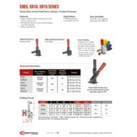 PDF preview for 5905, 5910, 5915 Series Heavy-Duty Vertical Hold Down Clamps - Catalog Pages - EN US