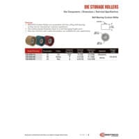 PDF preview for DIE Storage Ball Bearing Cushion Rollers - Catalog Pages - EN US