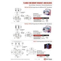 PDF preview for Round Tooling Flange End Mount Brackets and Blocks - Catalog Pages - EN US
