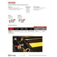 PDF preview for 206 Series Horizontal Hold Down Clamps - Catalog Pages - EN US