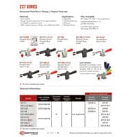PDF preview for 227 Series Horizontal Hold Down Clamps - Catalog Pages - EN US