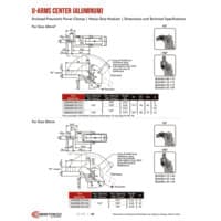 PDF preview for 82M-3, TCC, 52H-3E Series Pneumatic Power Clamp Arms - Catalog Pages - EN US