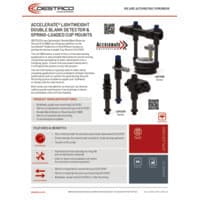 PDF preview for LW-DBD/LW-SCM Series Lightweight Double Blank Detector and Spring Loaded Cup Mounts - Flyer - EN US